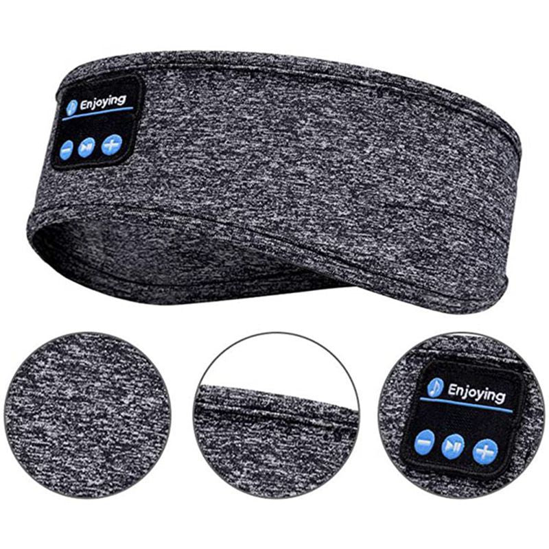 Sleeping Headphones Headband Thin Soft Elastic Comfortable Music Ear Phones Eye Mask For Side Sleeper Sports