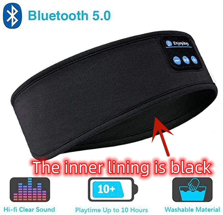 Sleeping Headphones Headband Thin Soft Elastic Comfortable Music Ear Phones Eye Mask For Side Sleeper Sports